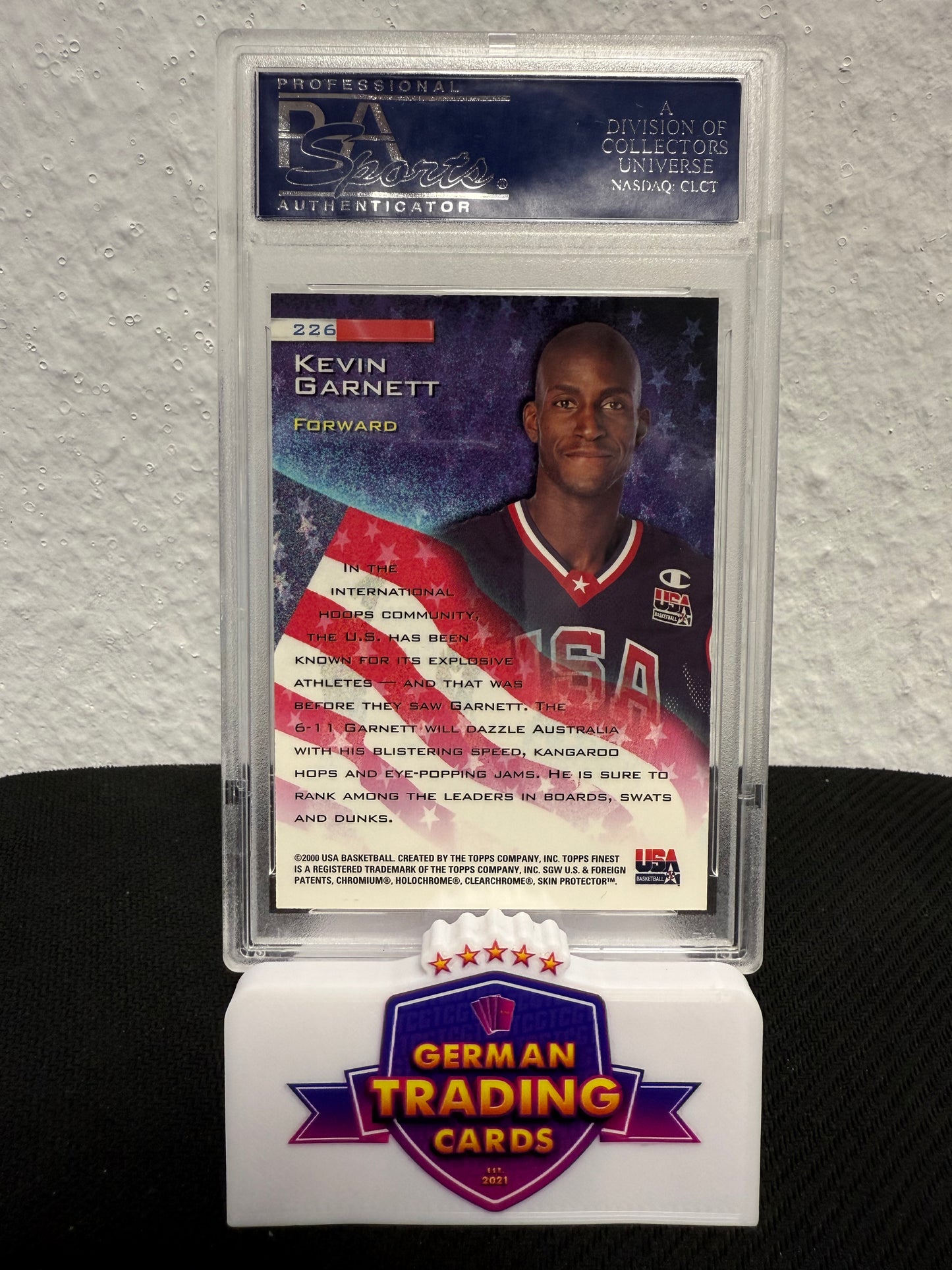 Kevin Garnett Gold Medal Contenders PSA 10 - 1999 Topps Finest Basketball