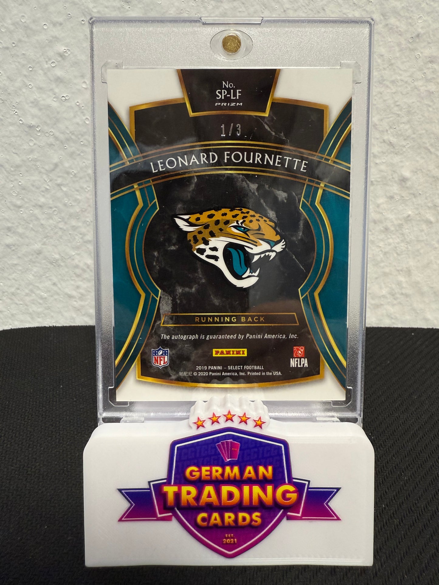 Leonard Fournette Auto 1/3 - 2019 Panini Select Football