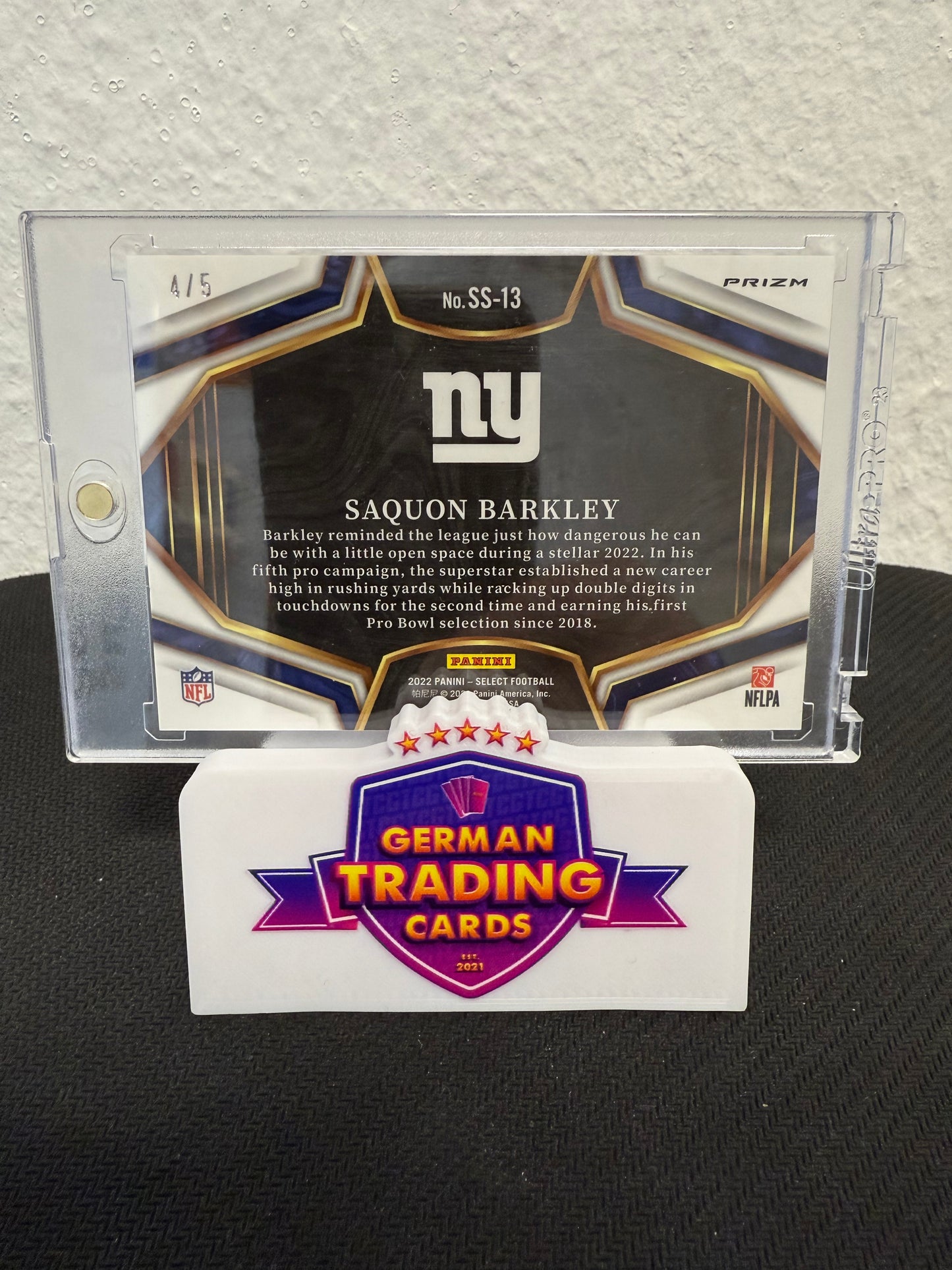 Saquon Barkley Snapshots 4/5 - 2022 Panini Select Basketball