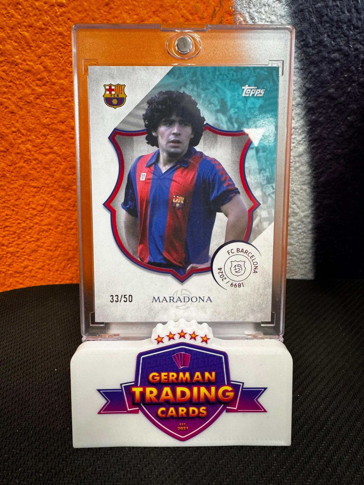 Maradona 33/50 - Topps 125 years FC Barcelona