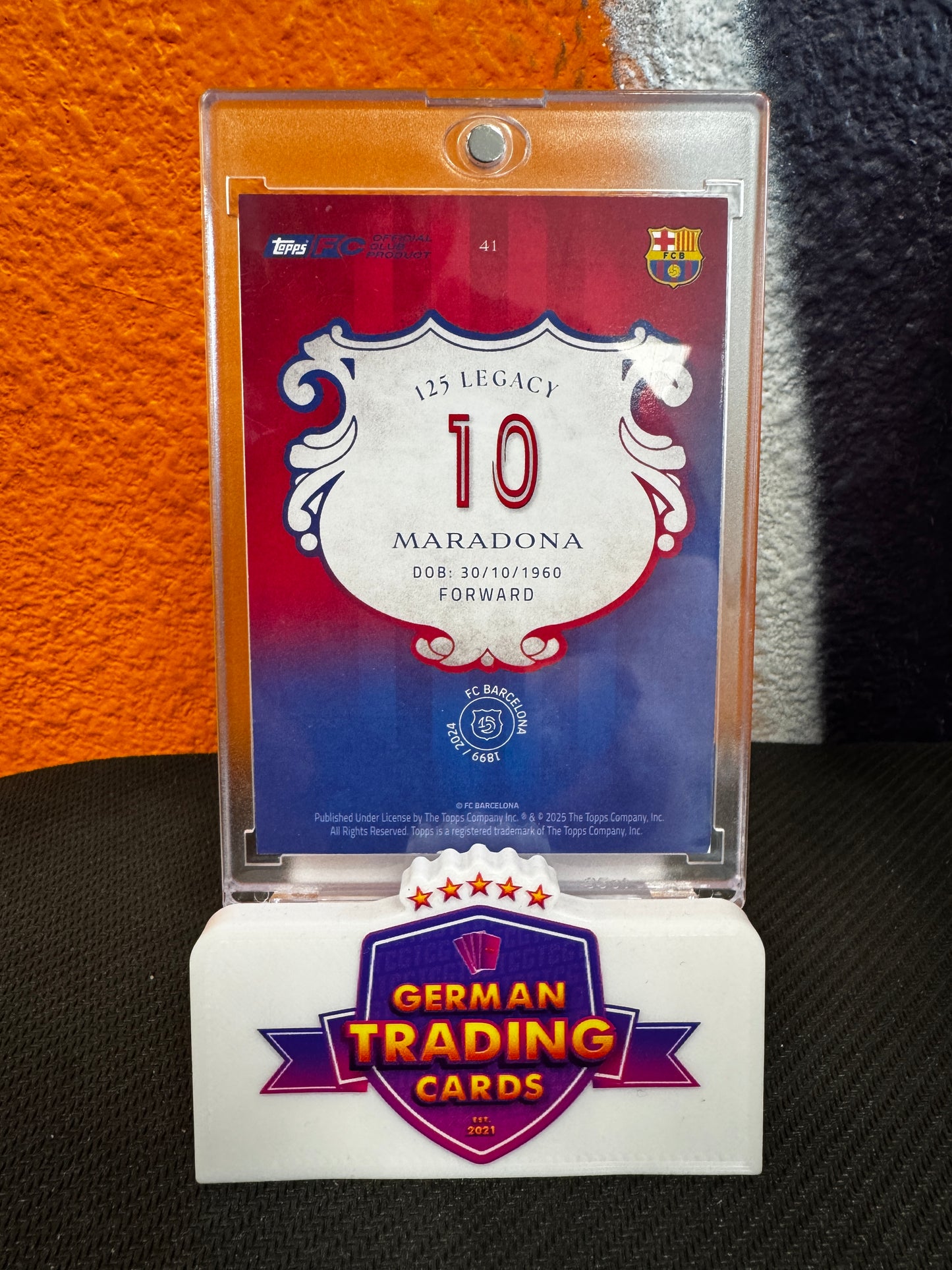 Maradona 33/50 - Topps 125 years FC Barcelona