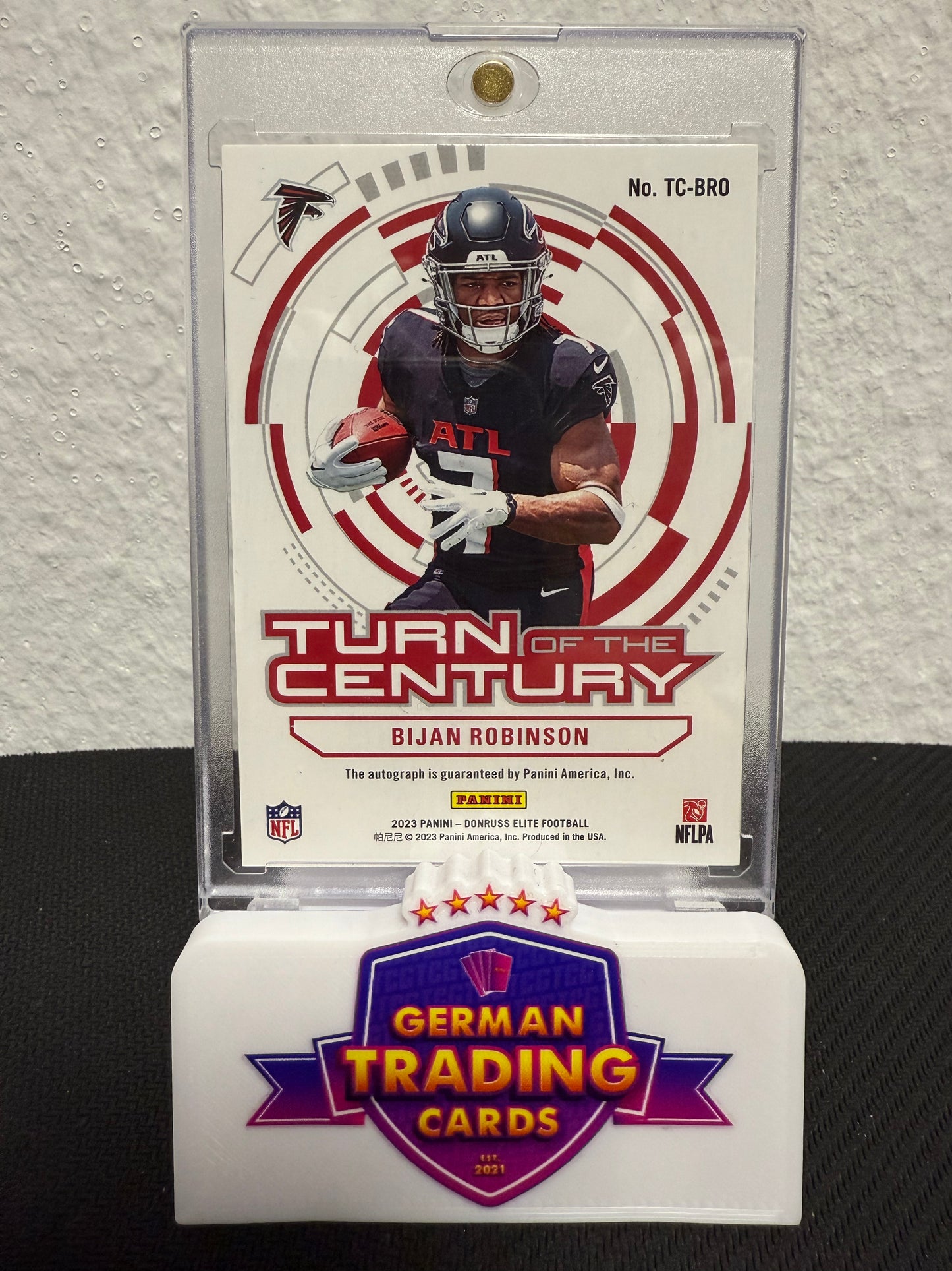 Bijan Robinson Rookie Auto 220/249 - 2023 Panini Donruss Elite Football