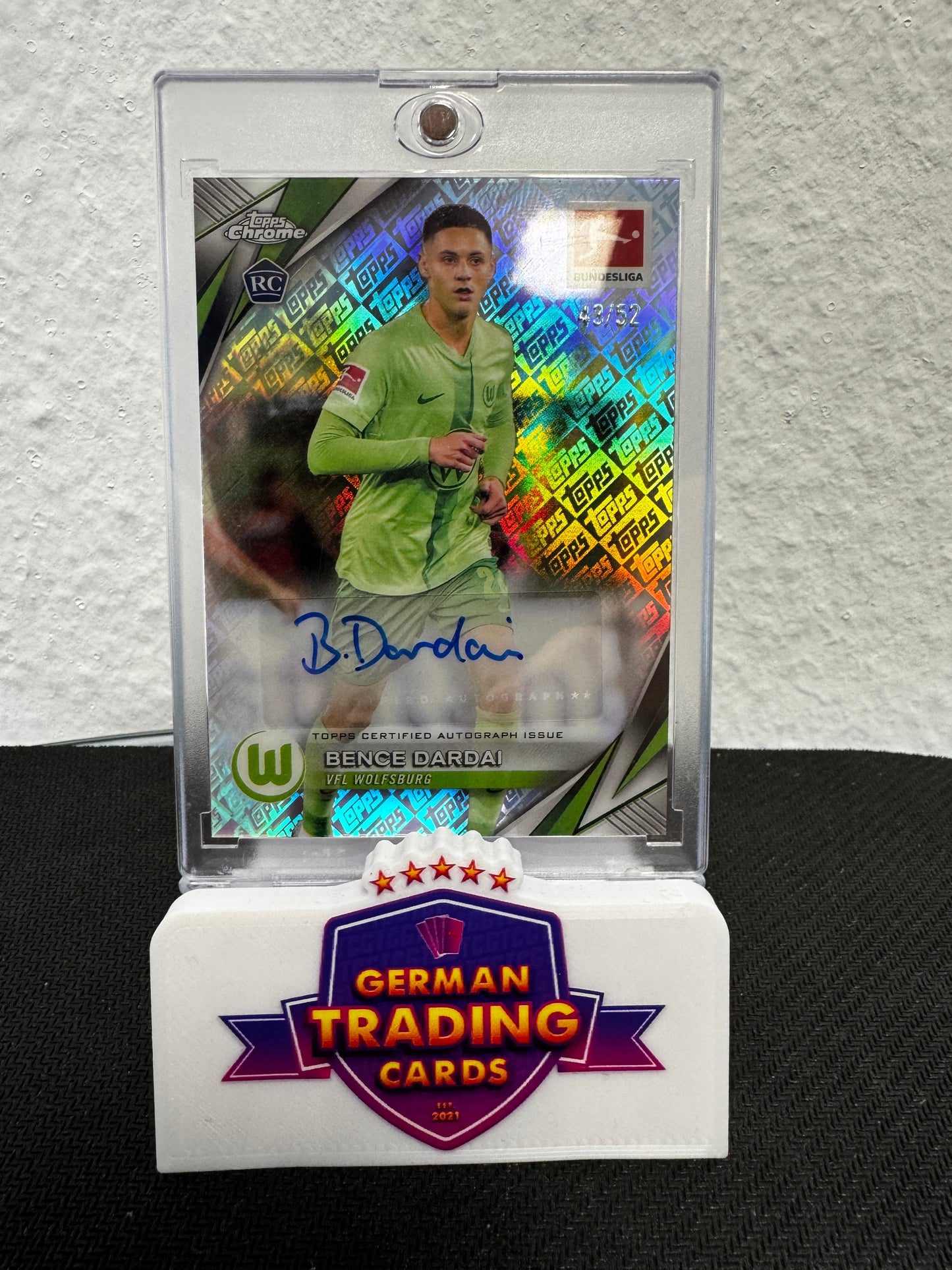 Bence Dardai Rookie Auto Toppsfractor 43/52 - Topps Chrome Bundesliga 2024/25
