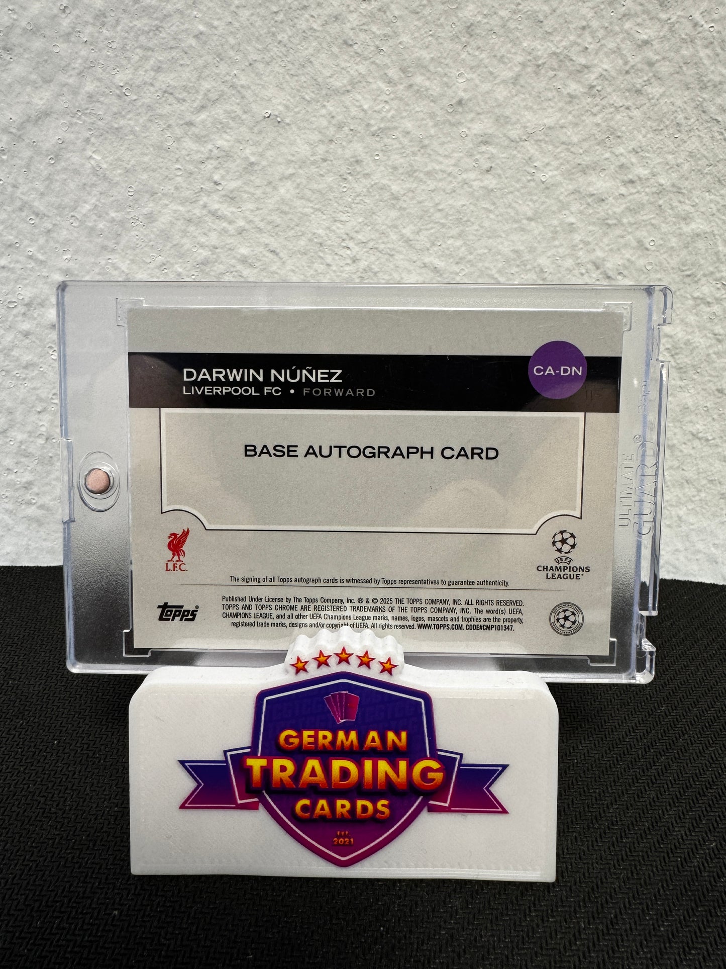 Darwin Nunez Auto 4/8 - Topps Chrome UCC Hangbao 2024/25