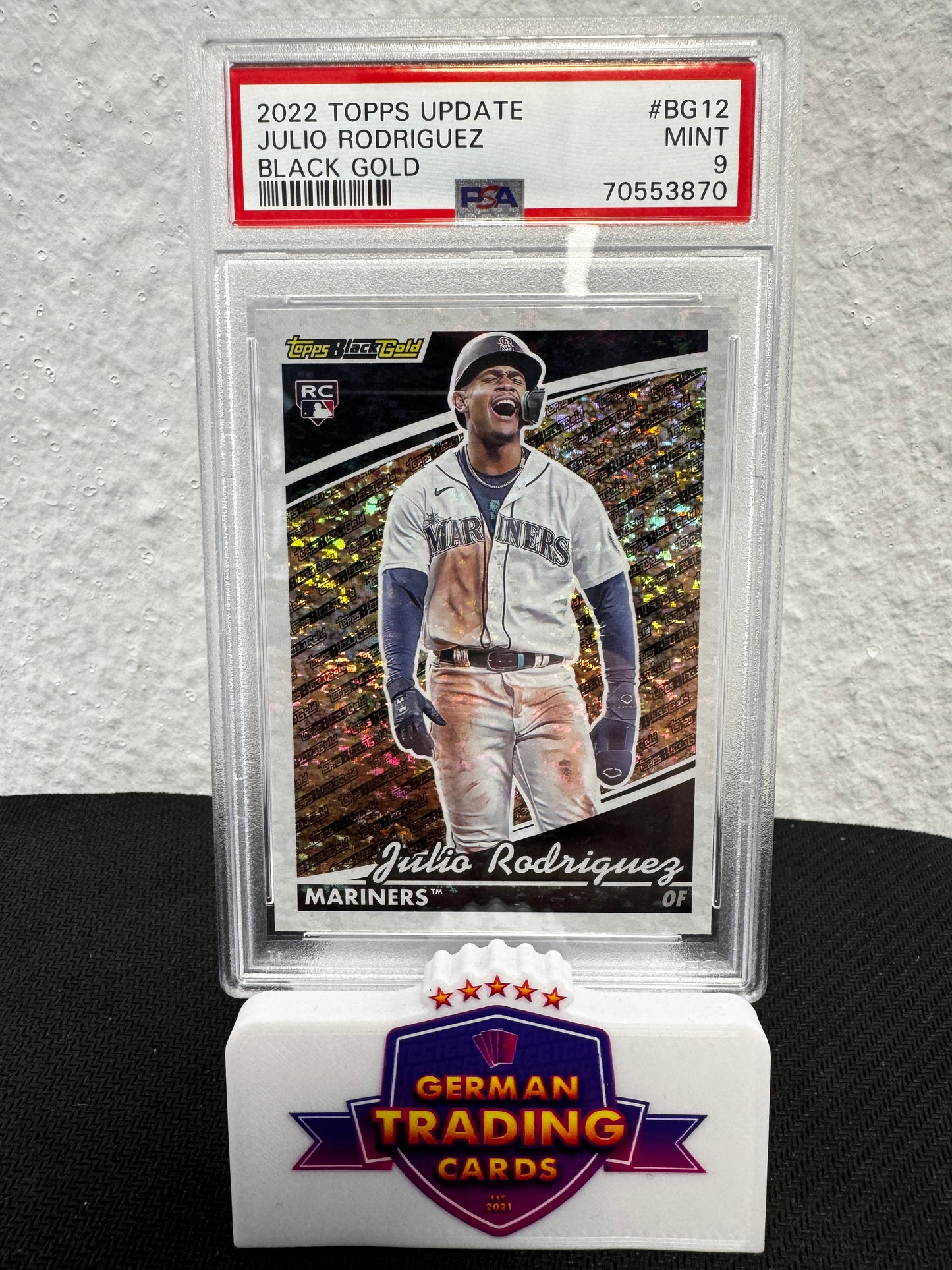 Julio Rodriguez Black Gold PSA 9 - 2022 Topps Update