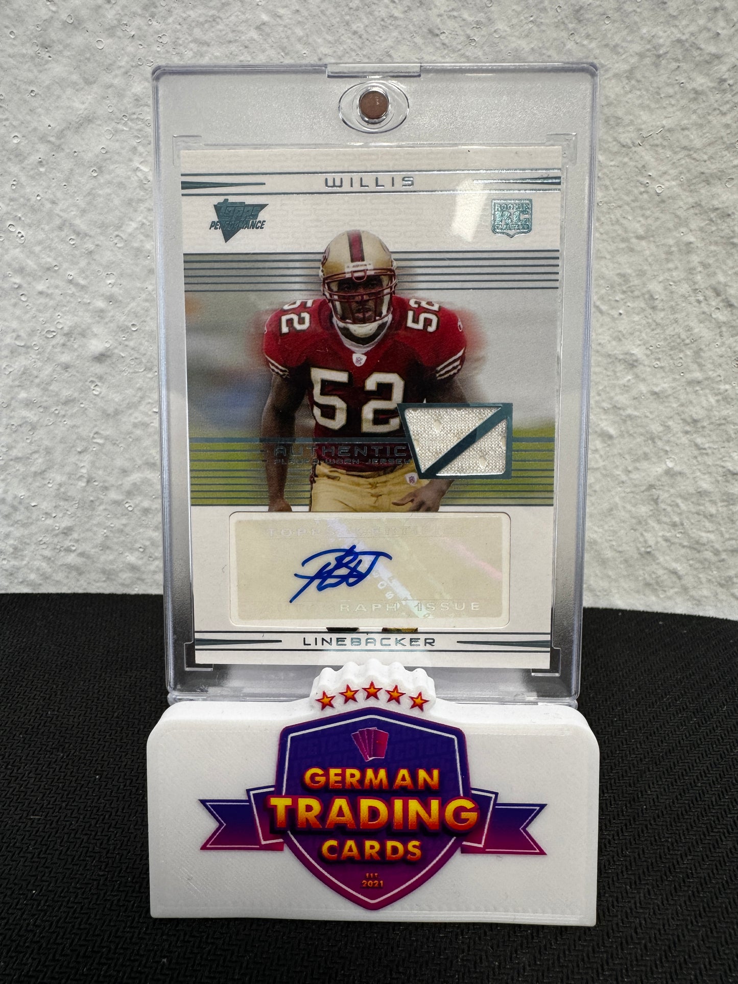 Patrick Willis Rookie Patch Auto - 2007 Topps Performance