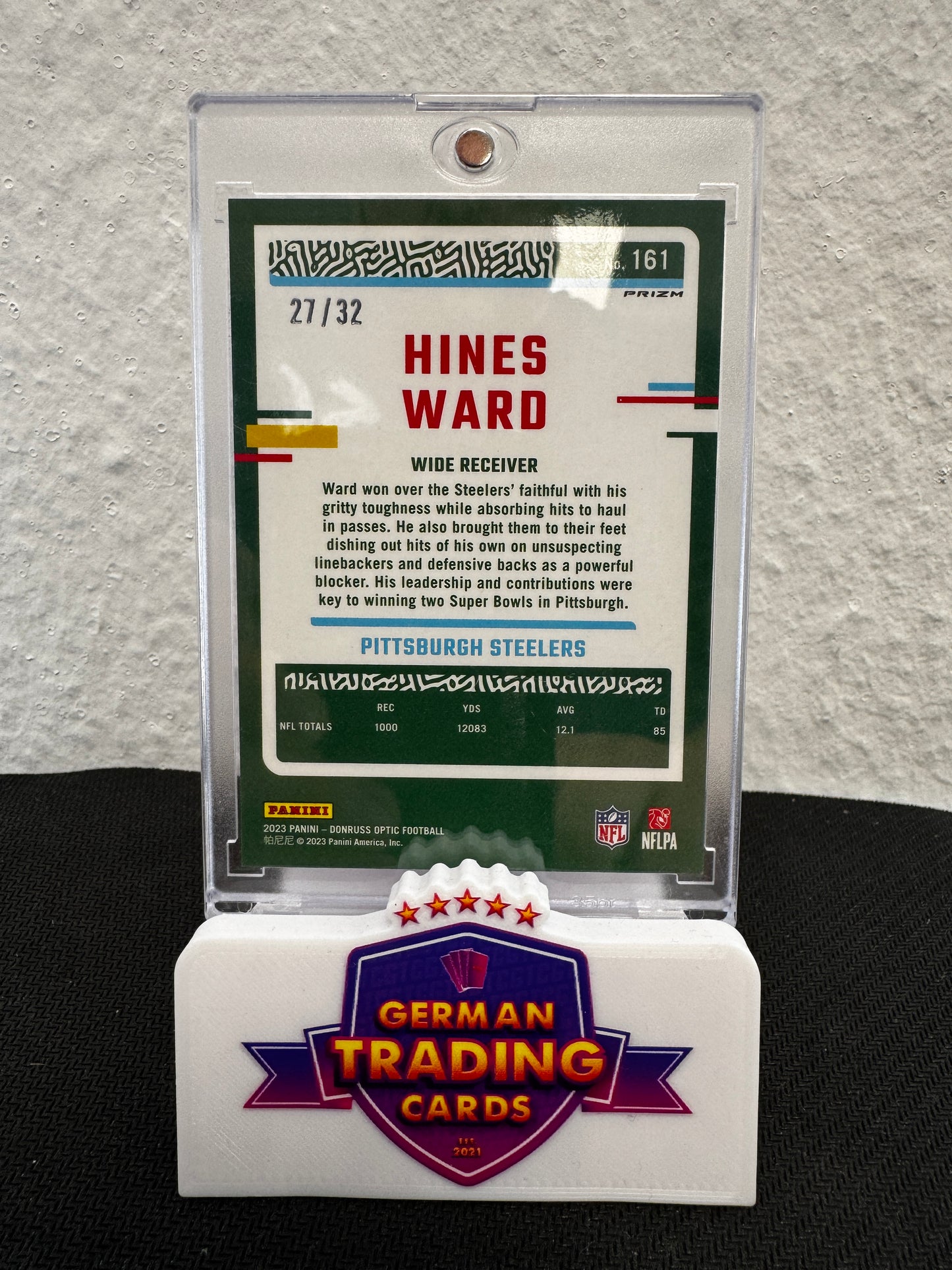 Hines Ward 27/32 - Panini Donruss Optic 2023