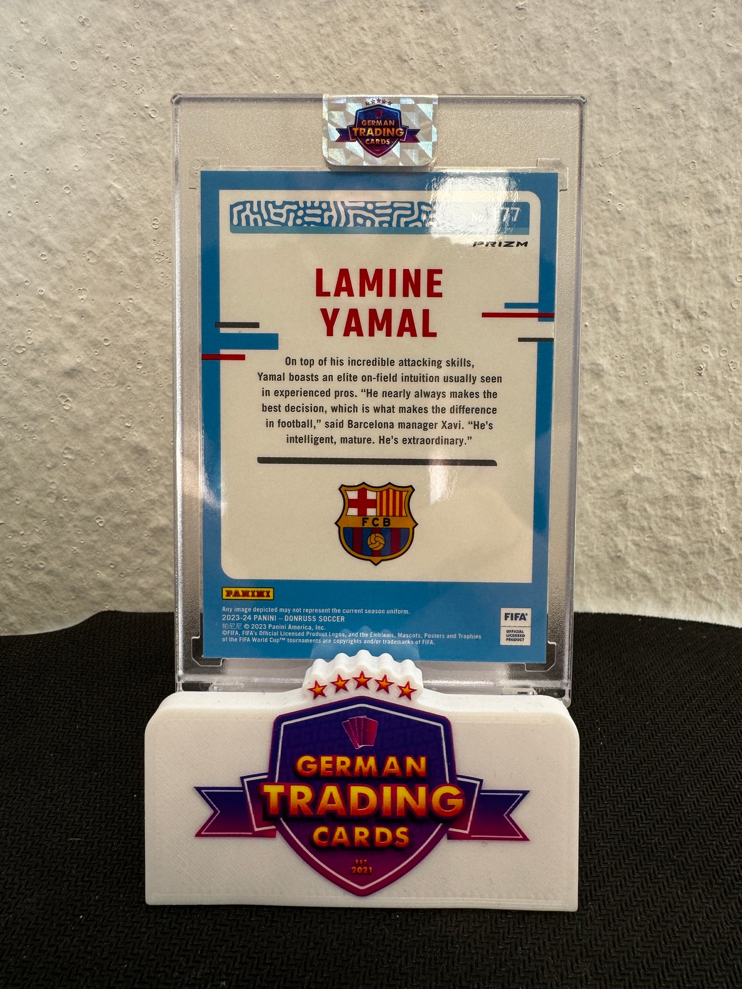 Lamine Yamal Rated Rookie Optic Holo - Panini Donruss FIFA 2023/24