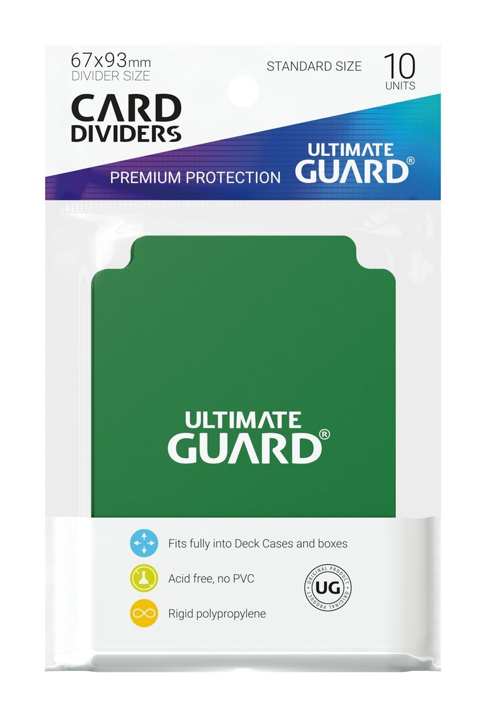 Ultimate Guard Card Dividers Green (10 pcs)