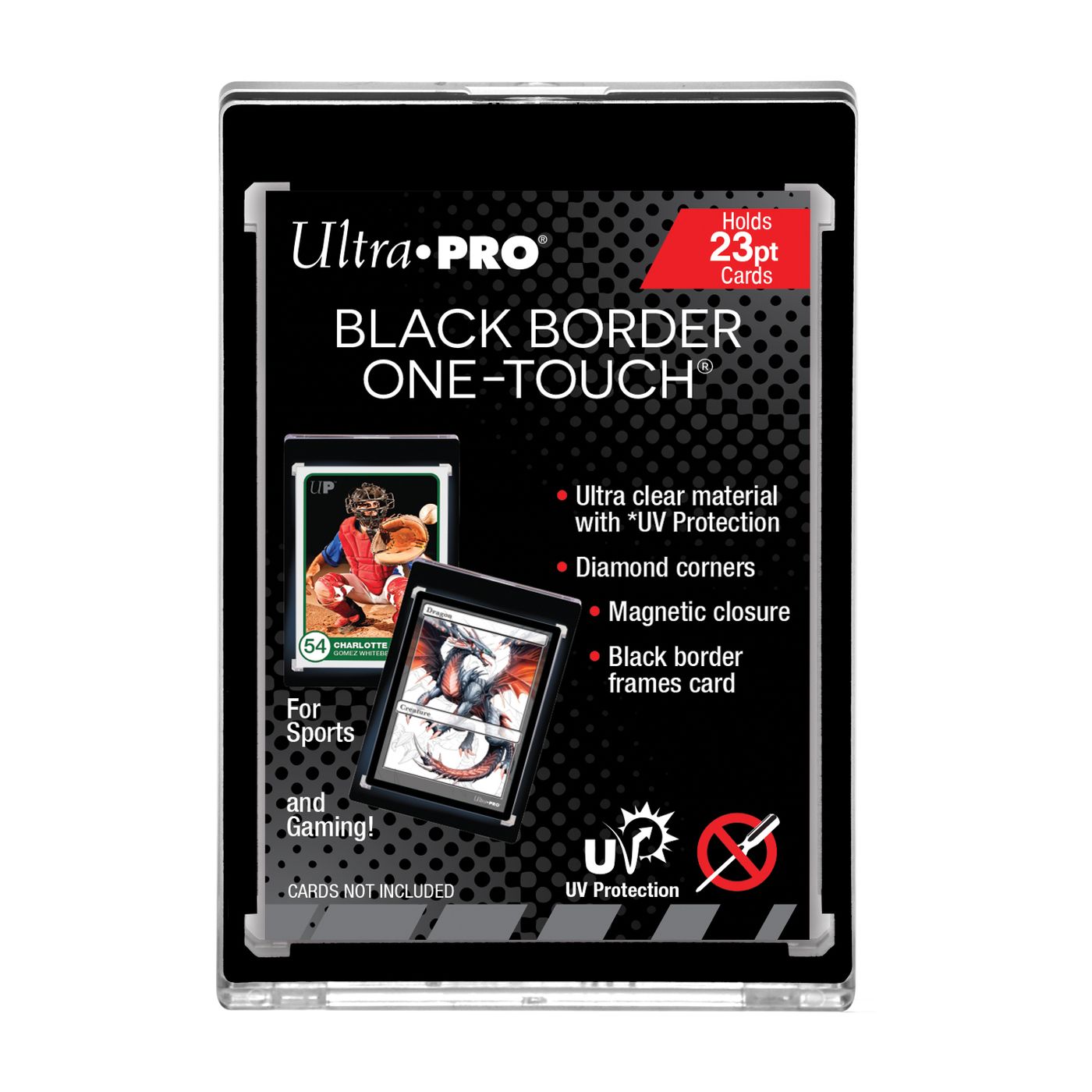 Ultra Pro One Touch Card Holder 23pt Black Border