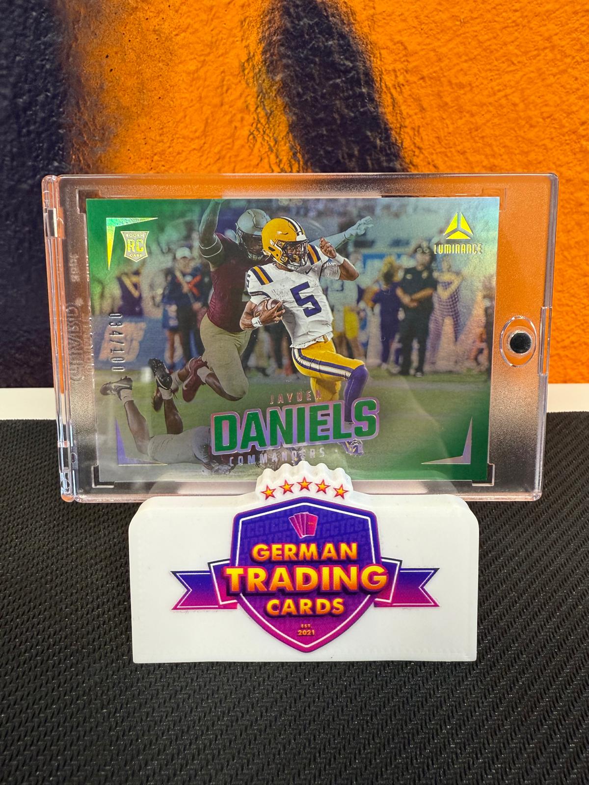 Jayden Daniels Rookie Green 034/100 - Panini Luminance 2024