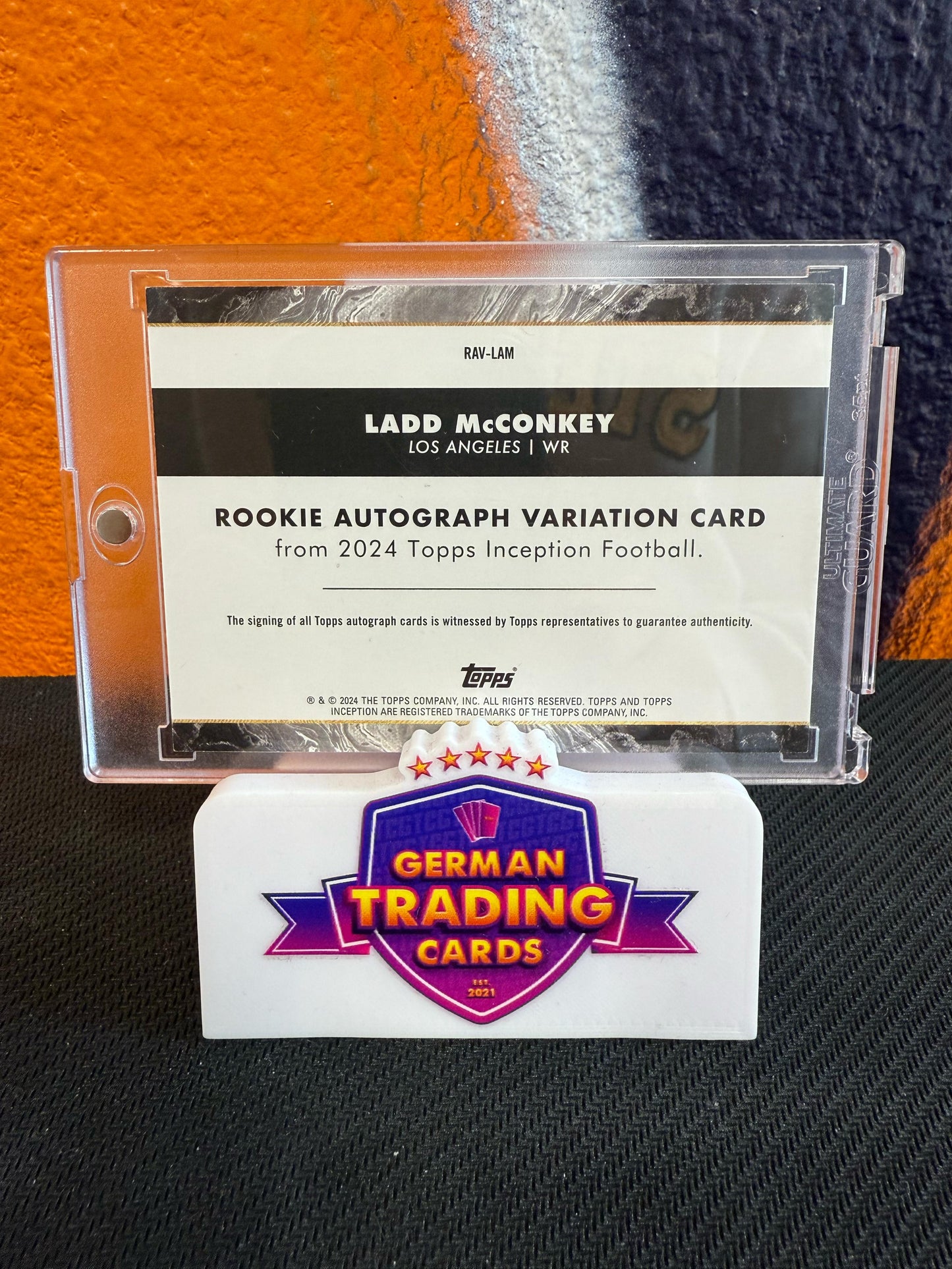 Ladd McConkey Rookie On-Card Auto Variation 072/125 - Topps Inception 2024