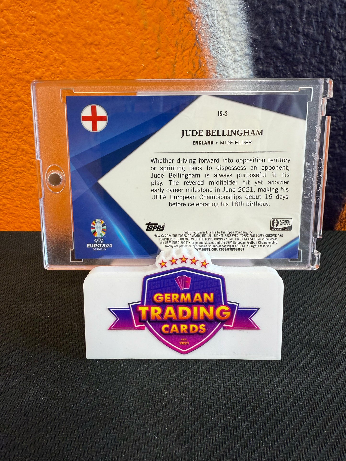 Jude Bellingham Sapphire Infinite SSP - Topps Chrome Sapphire UEFA Euro 2024