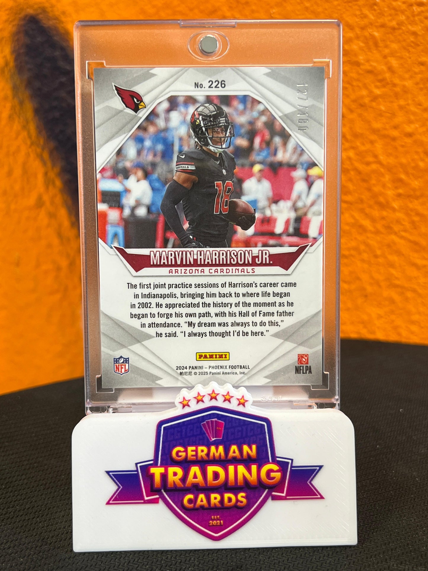 Marvin Harrison Rookie Stars 127/180 - Panini Phoenix 2024