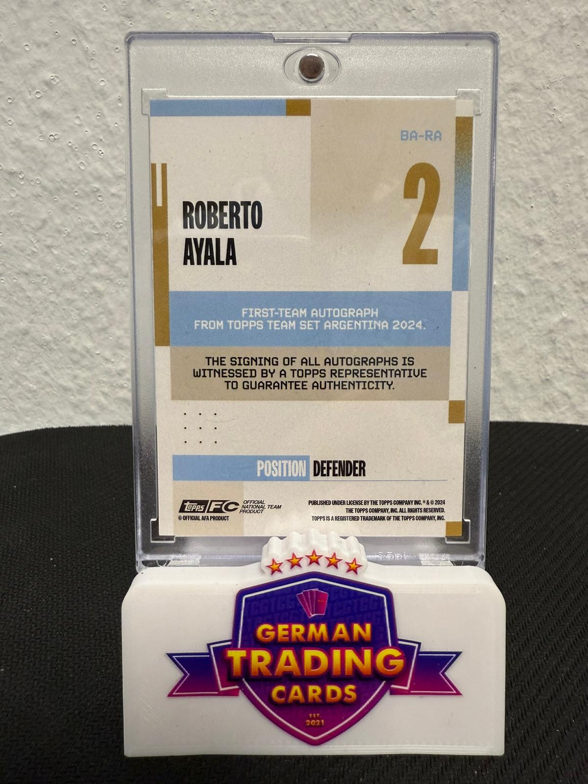 Robert Ayala Auto 11/50 - 2024 Topps Argentina Team Set
