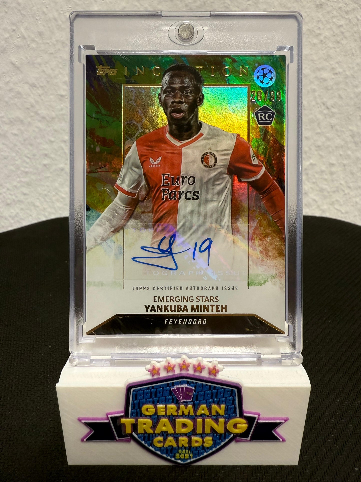 Yankuba Minteh Emerging Stars Rookie Auto 28/99 - 2023-24 Topps Inception UCC