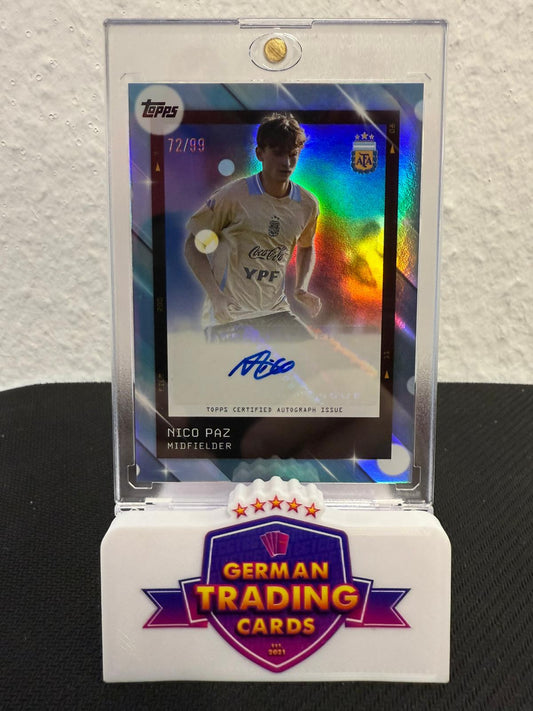 Nico Paz Auto 72/99 - 2025 Topps Focus Argentina