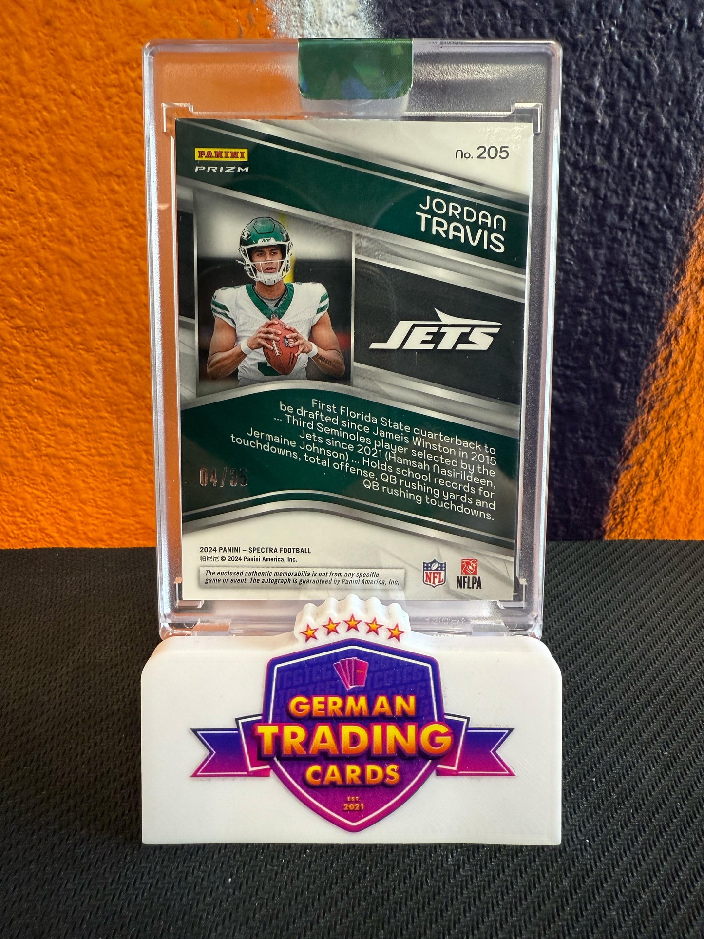 Jordan Travis RPA 04/35 - Panini Spectra 2023
