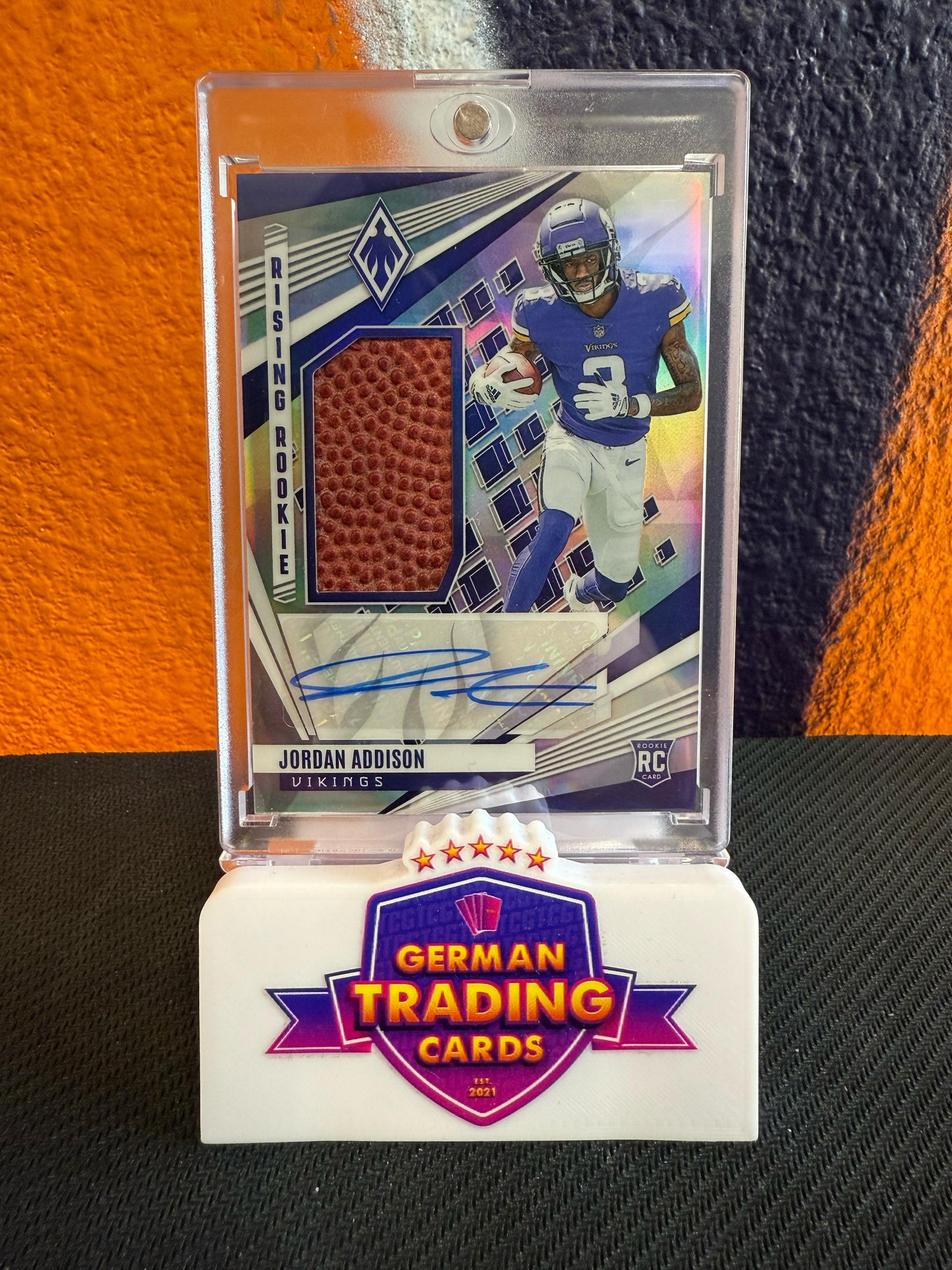 Jordan Addison Rising Rookie Auto 82/99 - Panini Phoenix 2023