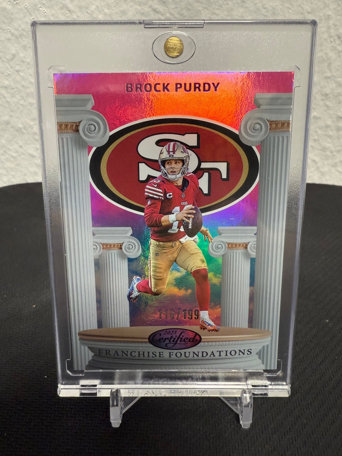 Brock Purdy Franchise Foundations 116/199 - 2025 Panini Certified Football