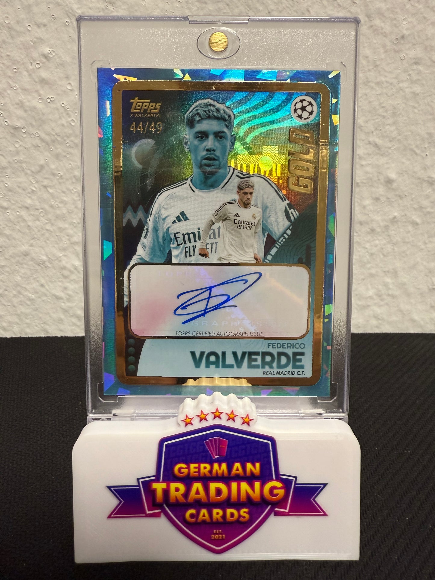 Federico Valverde Auto 44/49 - 2024-25 Topps Gold UCC