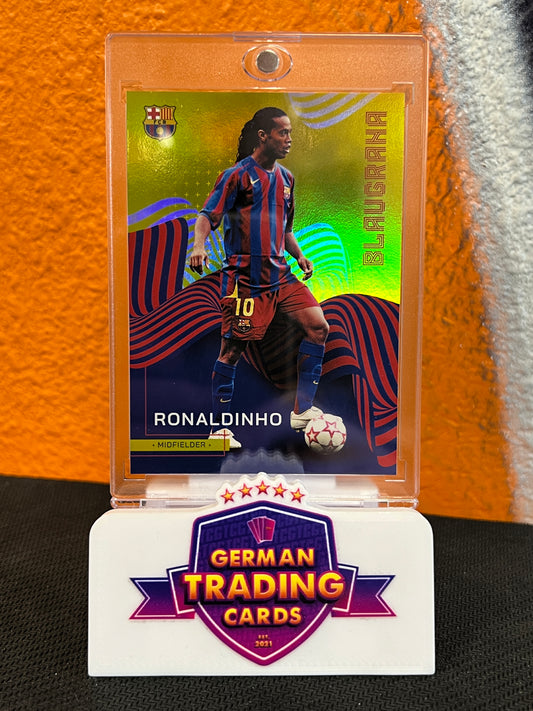 Ronaldinho Blaugrana Gold 22/50 - Topps FC Barcelona Team Set 2022-23