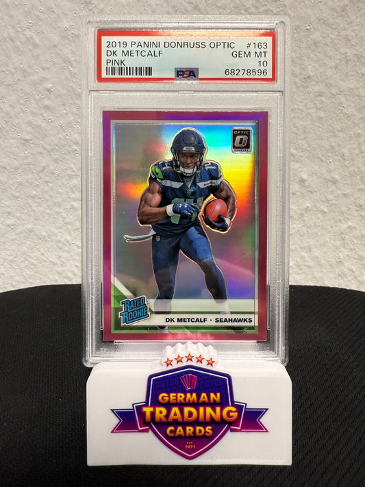 DK Metcalf Rated Rookie Pink PSA 10 - 2019 Panini Donruss Optic Football