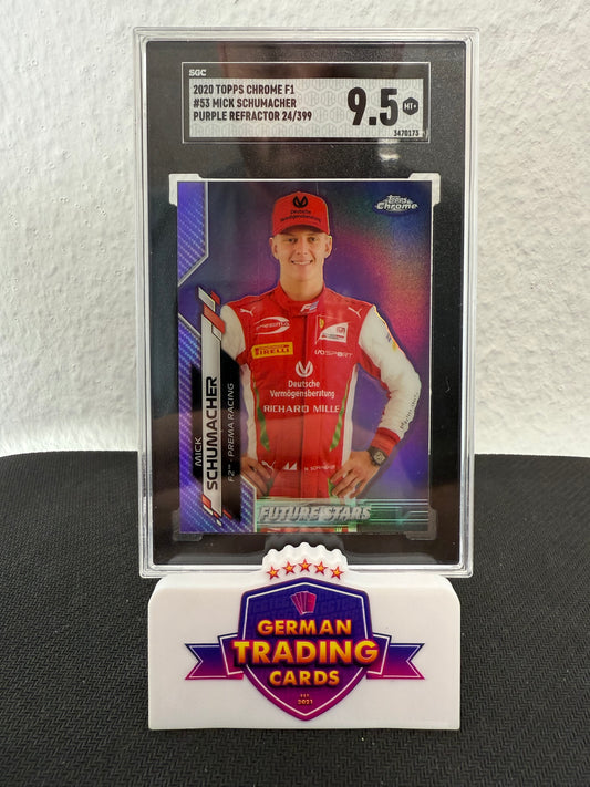 Mick Schumacher Future Stars 024/399 SGC 9.5 - 2020 Topps Chrome F1