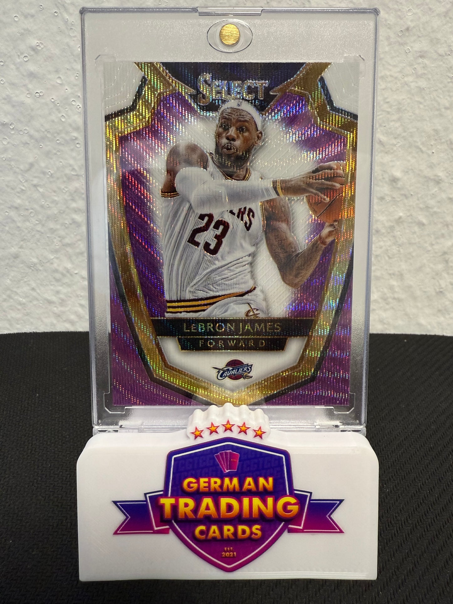 LeBron James Purple & White Prizm - 2014-15 Panini Select Basketball