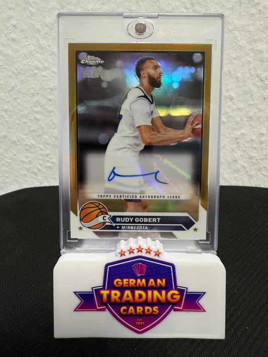 Rudy Gobert Auto 35/50 - 2024 Topps Chrome Basketball
