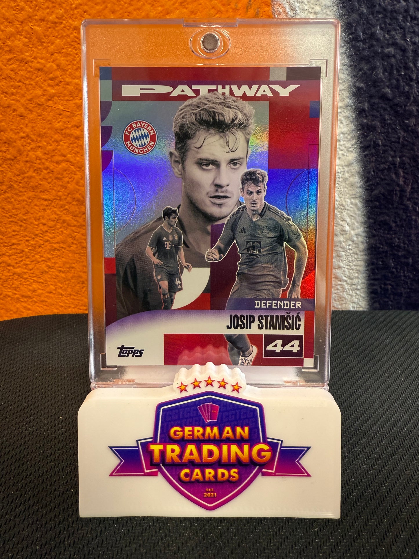Josip Stanisic Pathway Case Hit SSP - 2025 Topps FC Bayern Team Set