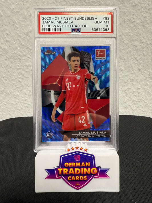 Jamal Musiala Rookie 131/150 PSA 10 - 2020-21 Topps Finest Bundesliga