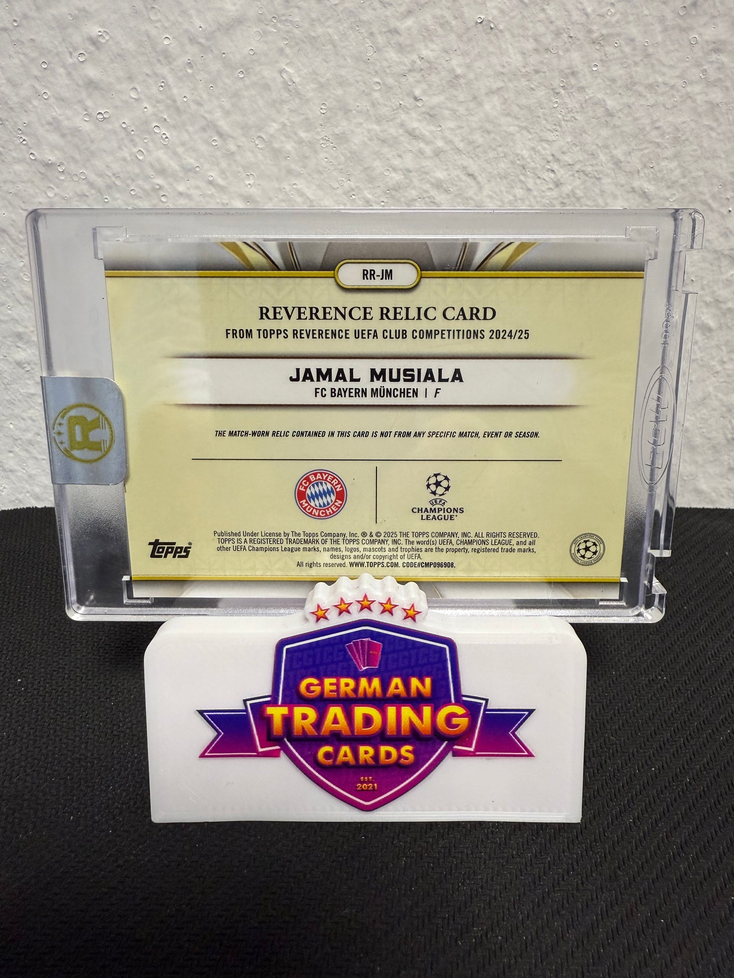 Jamal Musiala Patch 03/10 - 2024-25 Topps Reverence UCC