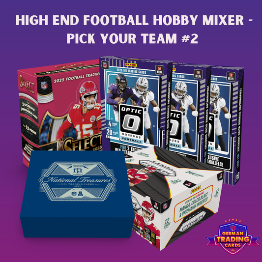 HIGH END FOOTBALL HOBBY BOX MIXER - PICK YOUR TEAM #2
