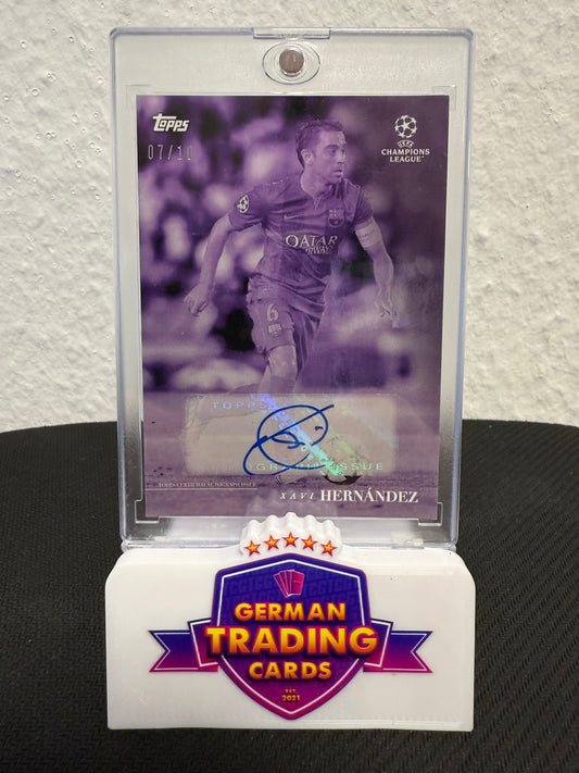 Xavi Hernandez Auto 07/10 - 2022-23 Topps Simplicidad