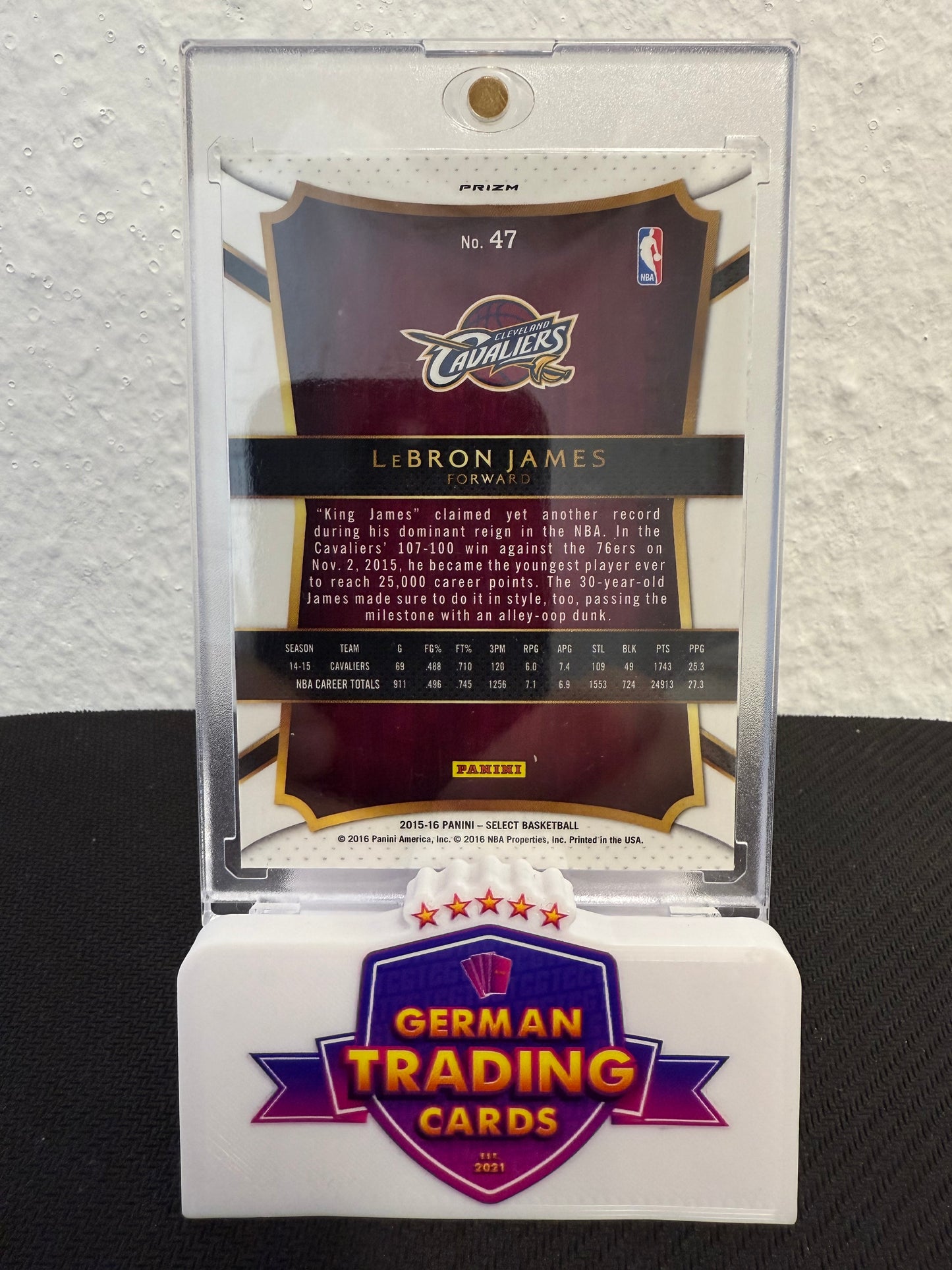 LeBron James Silver - 2015-16 Panini Select Basketball