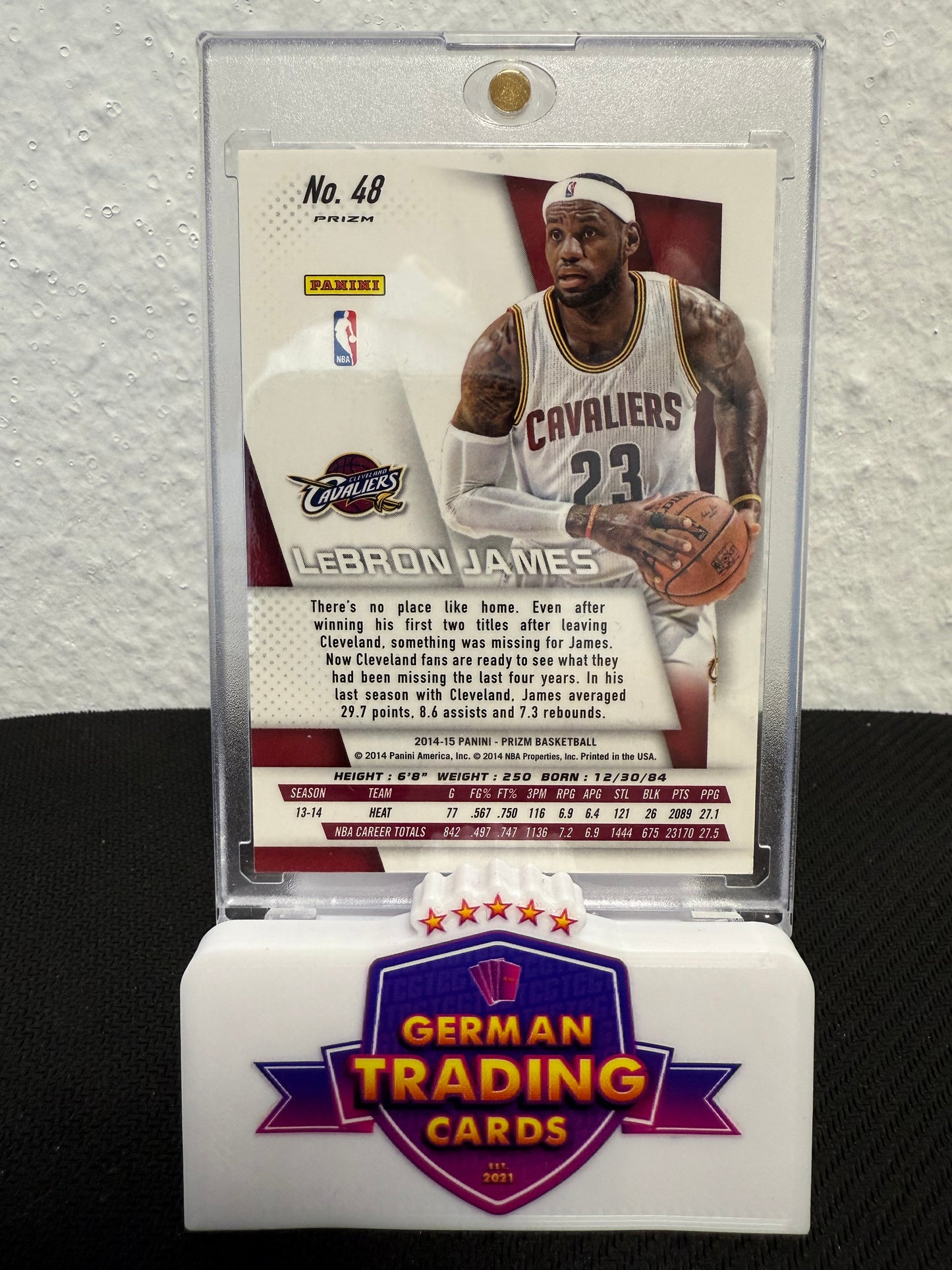 LeBron James Blue & Green Prizm - 2014-15 Panini Prizm Basketball