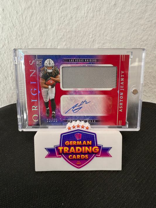 Ashton Jeanty Rookie Patch Auto 12/99 - 2025 Panini Origins Football