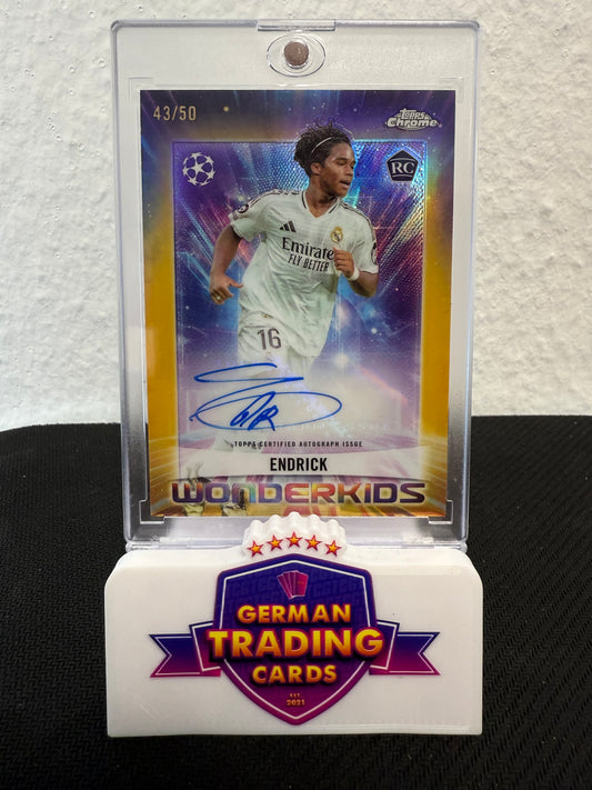 Endrick Wonderkids Rookie Auto 43/50 - 2024-25 Topps Chrome UCC