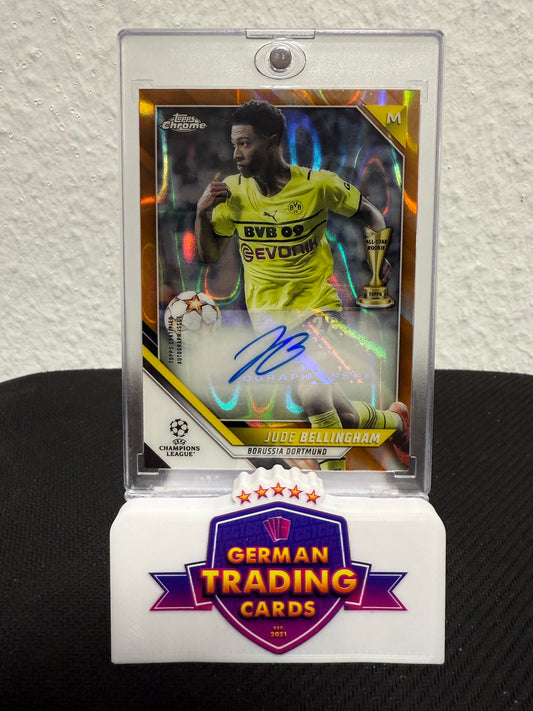 Jude Bellingham Auto Orange Lava (/25) - 2021-22 Topps Chrome UCL