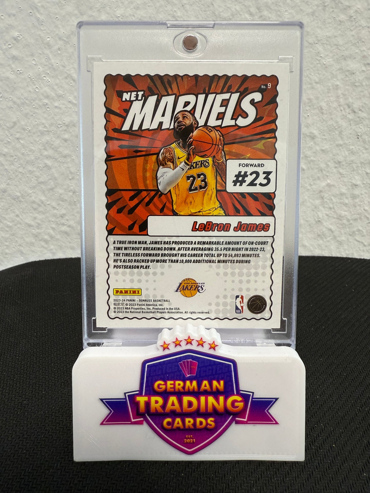 LeBron James Net Marvels Press Proof Gold - 2023-24 Panini Donruss Basketball