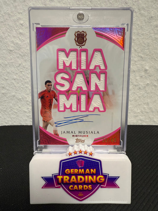 Jamal Musiala Match-Worn Relic Auto 32/49 - 2024-25 Topps FC Bayern München 125 Years Anniversary