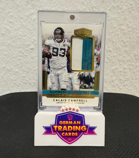Calais Campbell Game-Used Patch 05/55 - 2018 Panini Plates & Patches Football