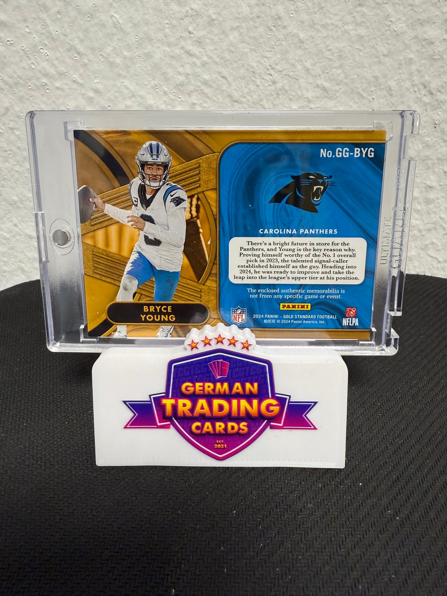 Bryce Young Gold Gear Jersey 270/299 - 2024 Panini Gold Standard Football
