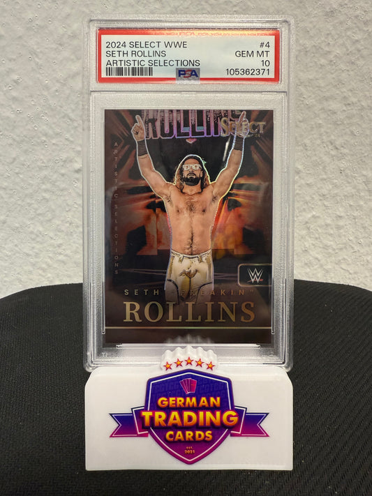 Seth Rollins Artistic Selections Case Hit SSP PSA 10 - 2024 Panini Select WWE