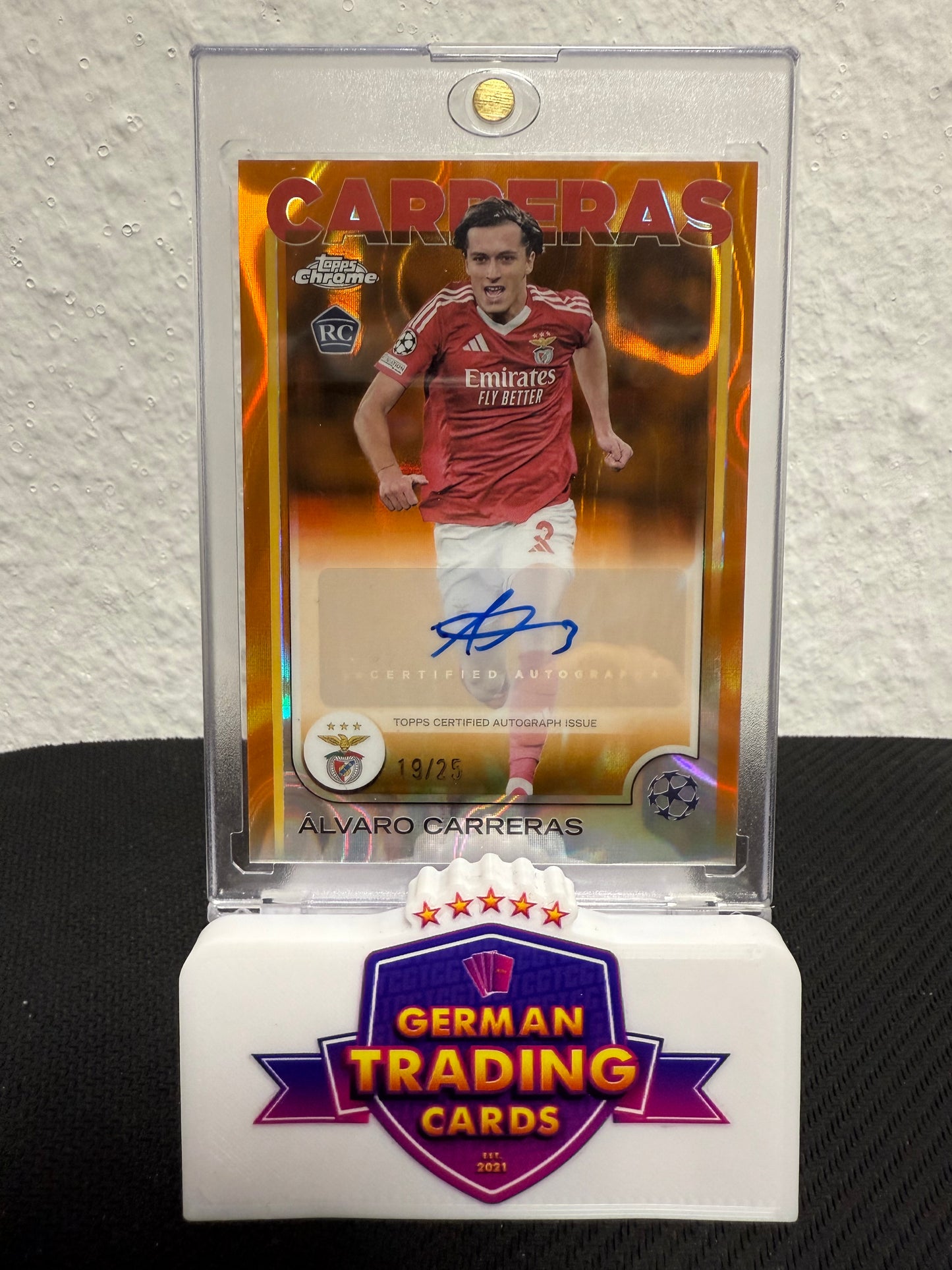 Alvaro Carreras Rookie Auto 19/25 - 2024-25 Topps Chrome UCC