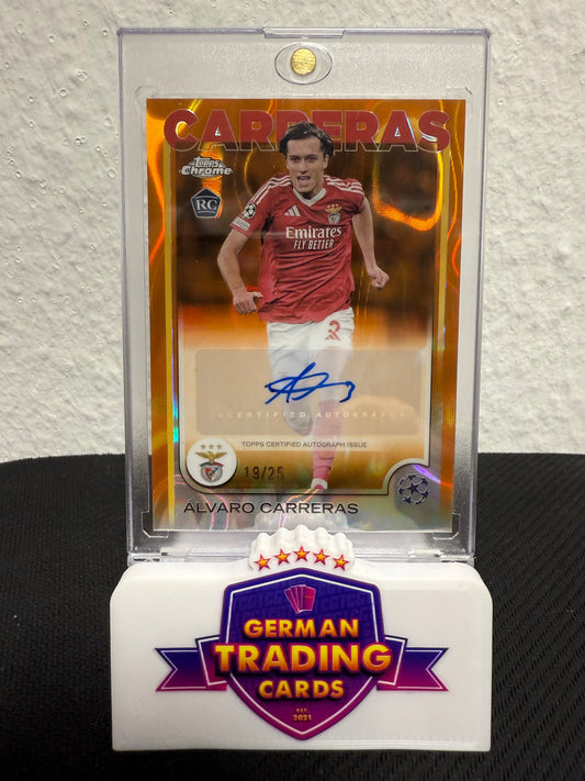Alvaro Carreras Rookie Auto 19/25 - 2024-25 Topps Chrome UCC