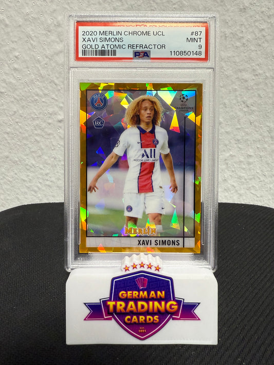 Xavi Simons Rookie 35/50 PSA 9 - 2020-21 Topps Merlin Chrome UCL