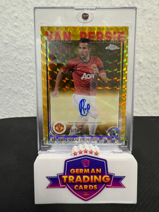 Robin van Persie Auto 20/50 - 2024-25 Topps Chrome UCC