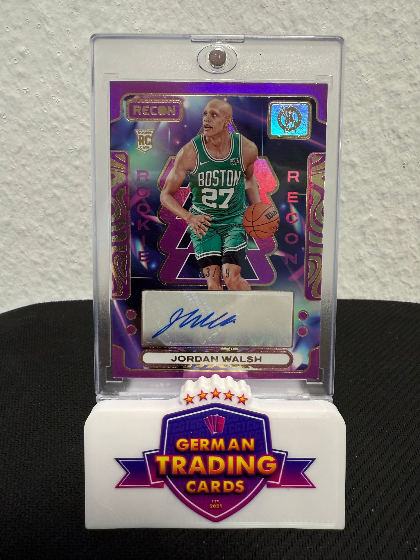Jordan Walsh Rookie Auto 33/49 - 2023-24 Panini Recon Basketball